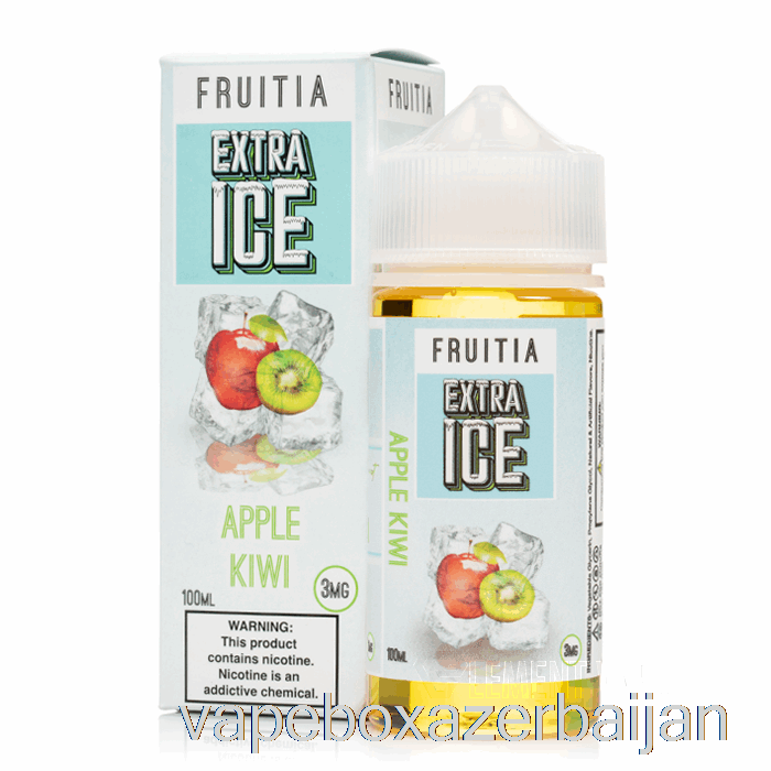 Vape Baku Apple Kiwi - Extra Ice - Fruitia - 100mL 0mg